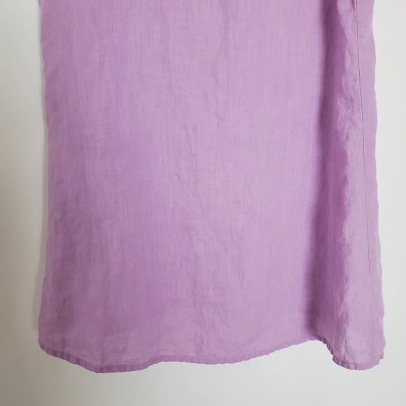 Flax Pink/Purple Linen Tank Top in Size Petite - Picture 6 of 7